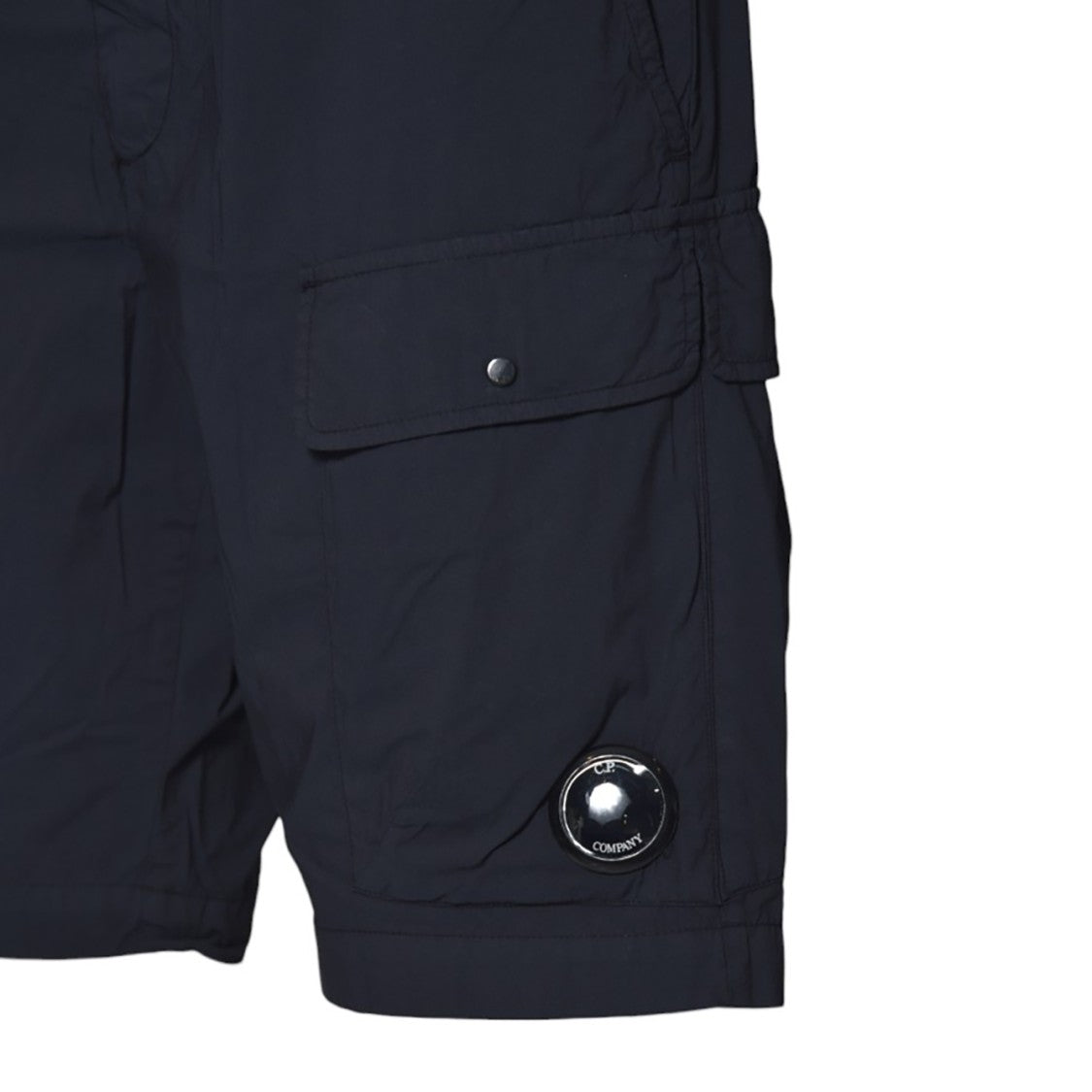 C.P. Company Midnight Blue Cotton 50-Thread Cargo Bermuda Shorts