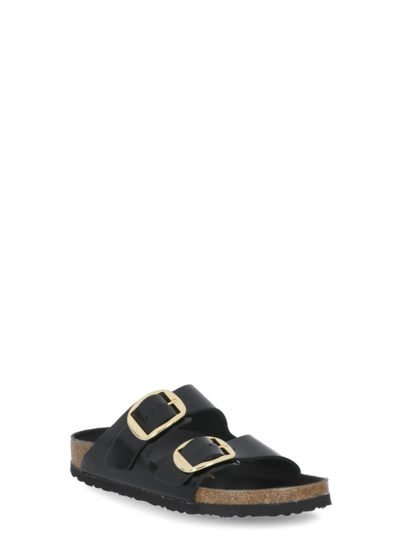 Birkenstock Black Arizona Big Buckle Slides