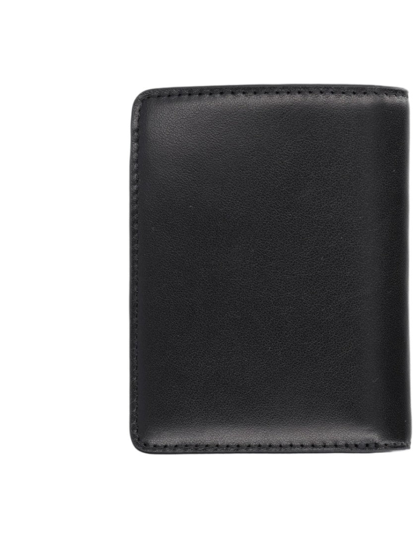 Kenzo Minimalist Bifold Black Cow Leather Wallet