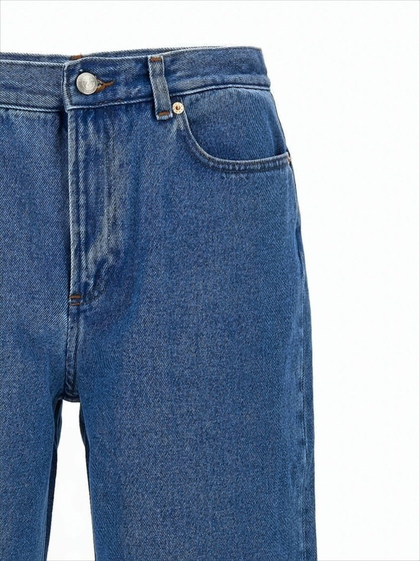 A.P.C. Straight-Leg Mid-Rise Denim Pants With Five-Pocket Design