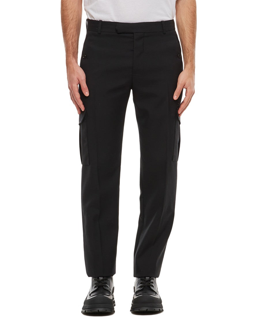 Alexander Mcqueen Wool Gabardine Trousers