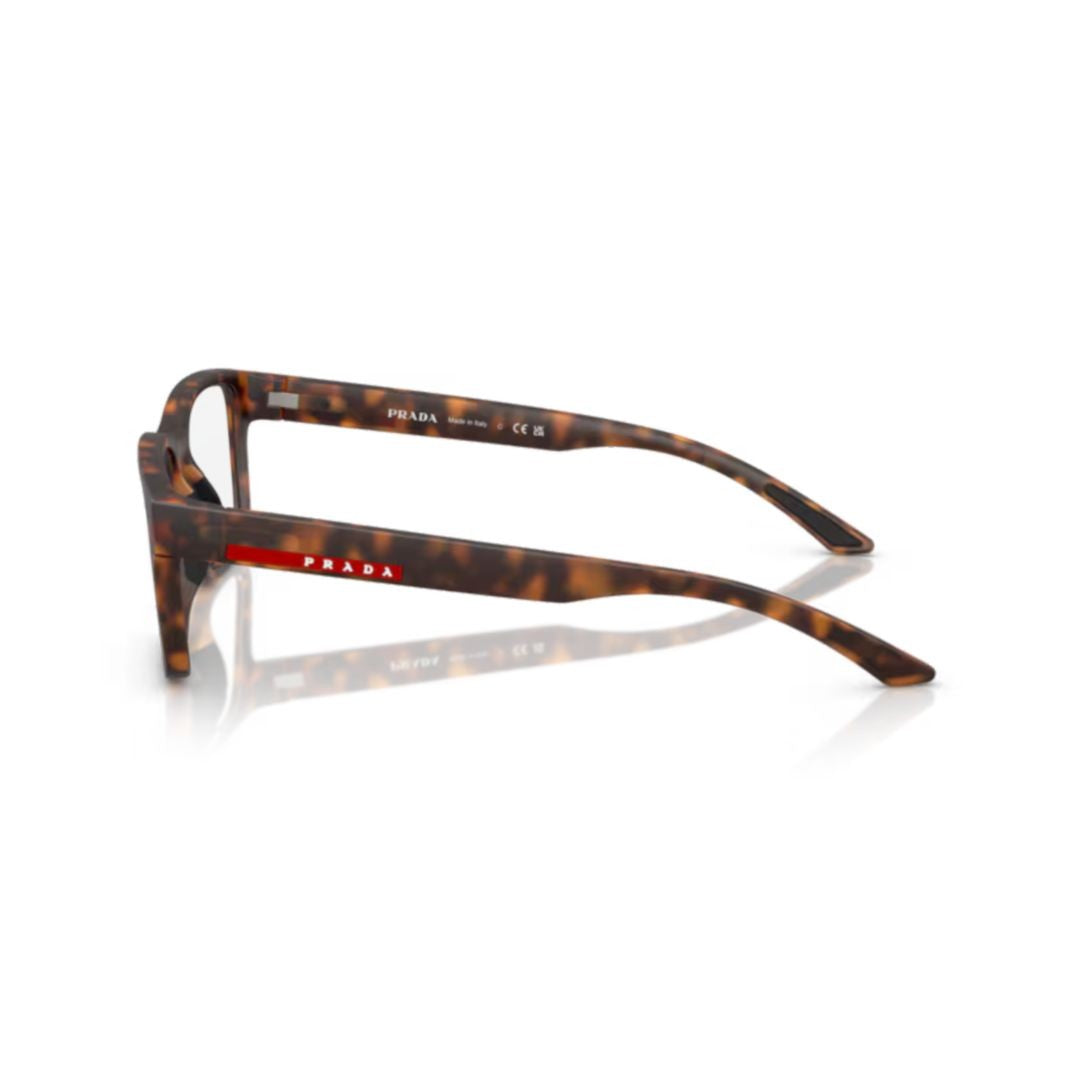 Prada Linea Rossa 01Rv Vista Rectangular Tortoiseshell Frame Eyeglasses