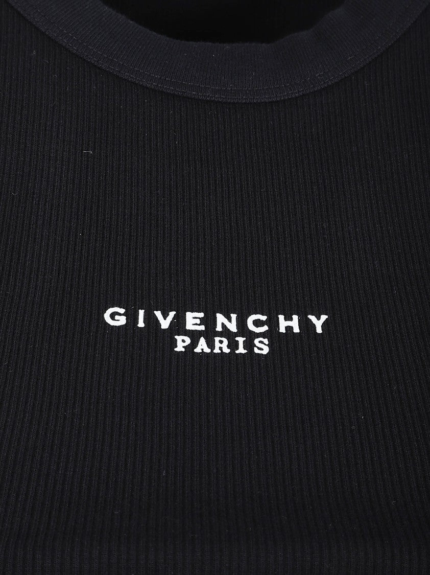 Givenchy Cropped Black Tank Top