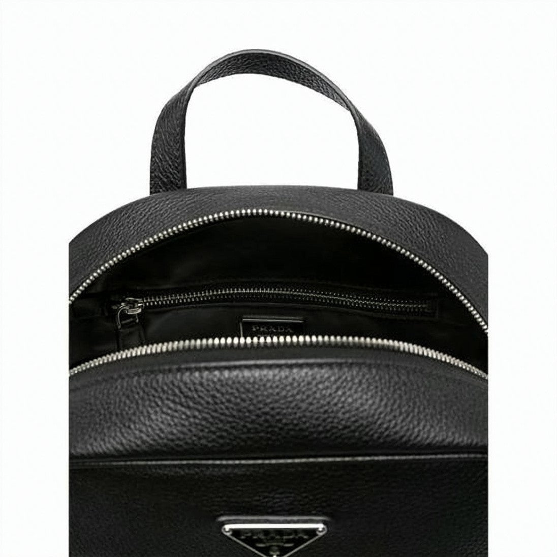 Prada Structured Textured Calf Leather Backpack