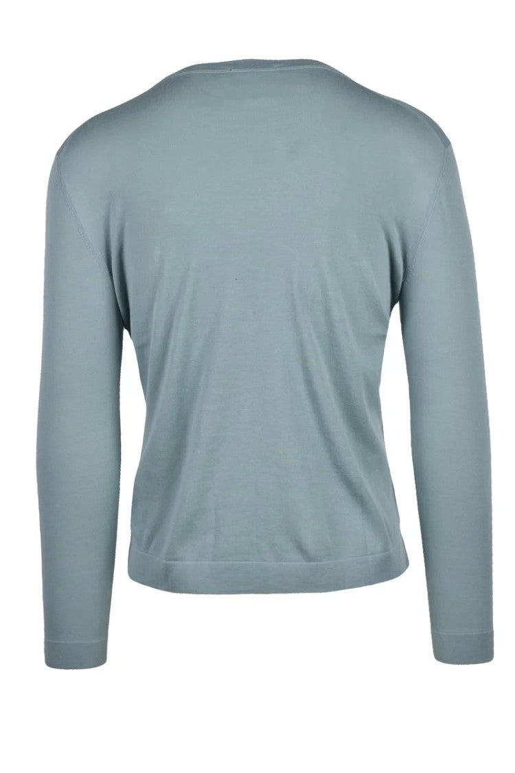 Drumohr Aqua Green Crew Neck Sweater