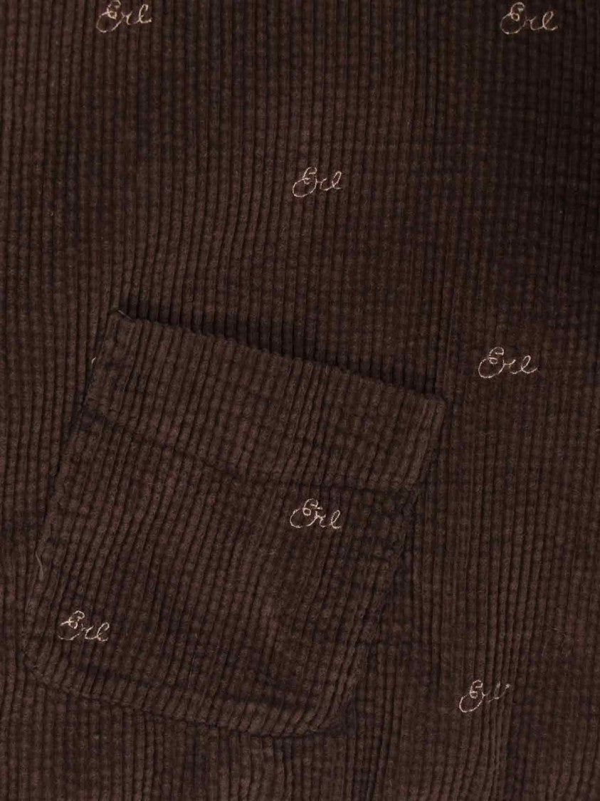 Erl Velvet Shirt – Brown