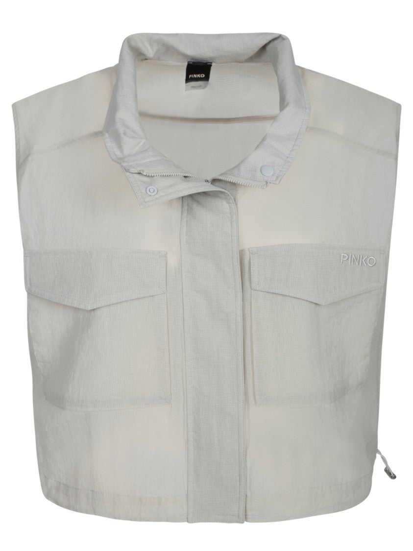 Pinko Cropped Grey Vest