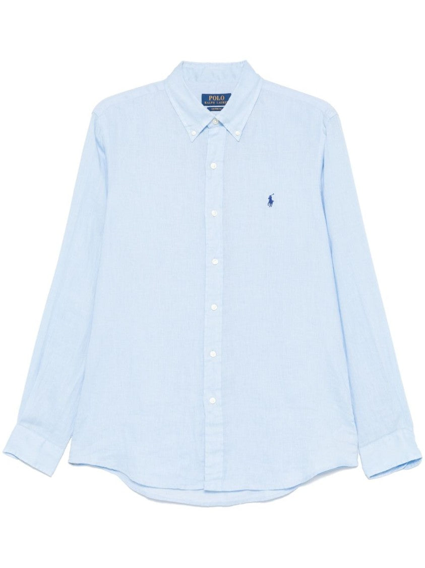 Polo Ralph Lauren Clear Blue Linen Shirt