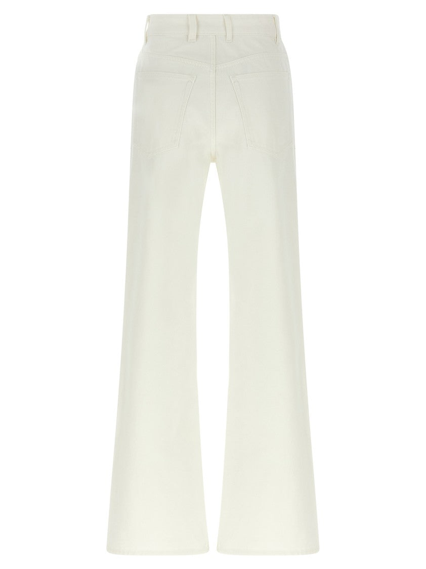 Paco Rabanne Flared Denim Jeans With Enameled Metal Details