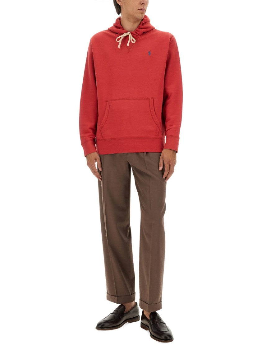 Polo Ralph Lauren Classic Red Pullover Hoodie