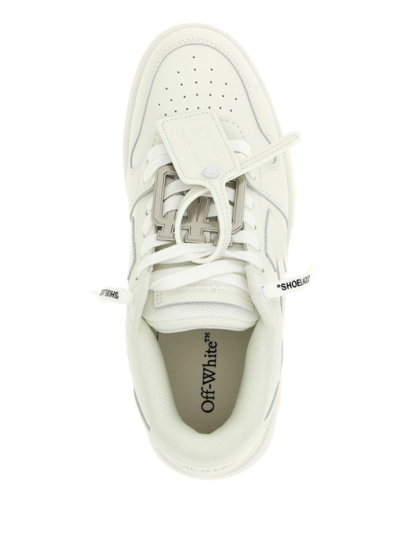 Off-White Low-Top White Leather Sneakers