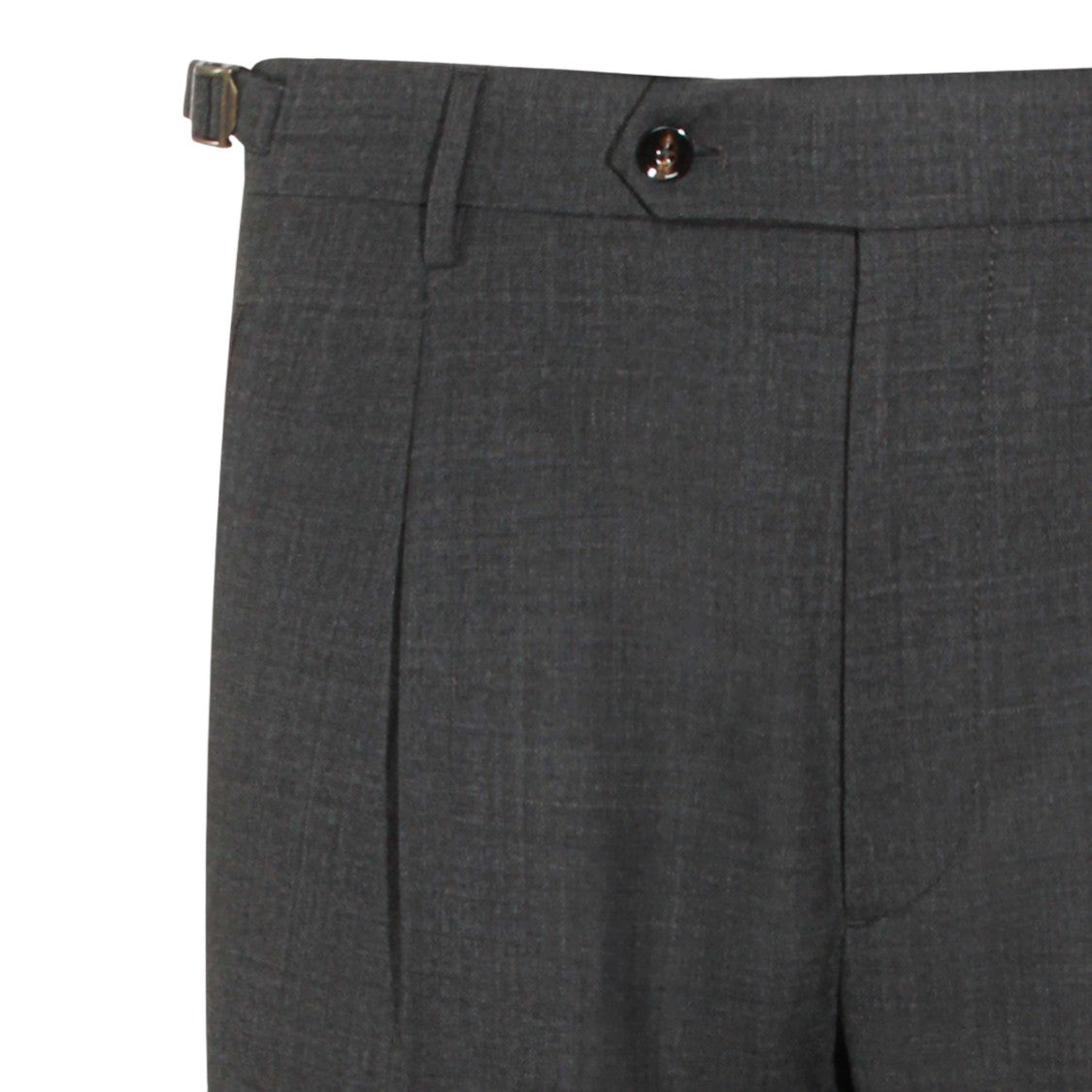 Berwich Tailored Dark Grey Trousers With Flat Front