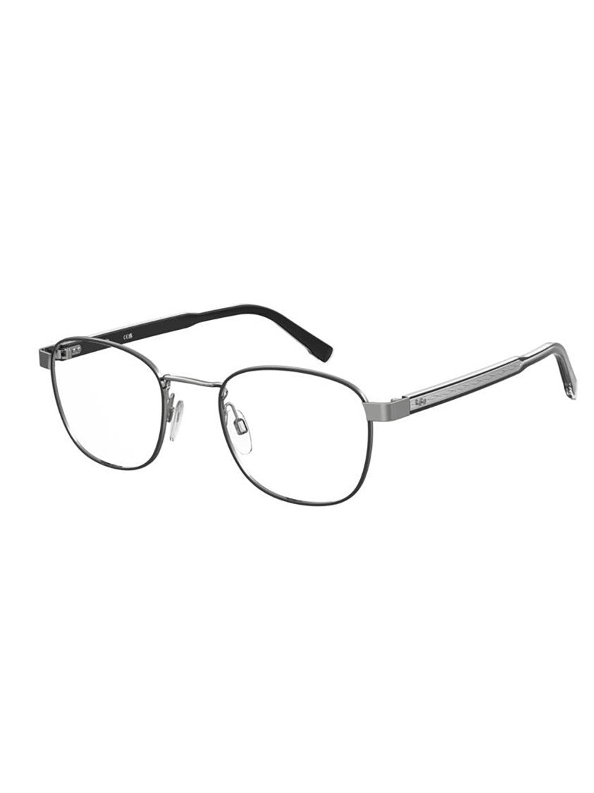 Pierre Cardin Rectangular Black Optical Frames With Textured Temples