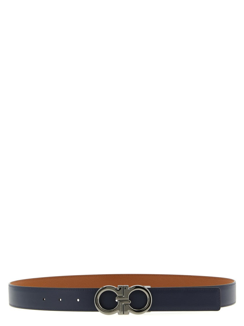Ferragamo 'Gancini' Reversible Belt