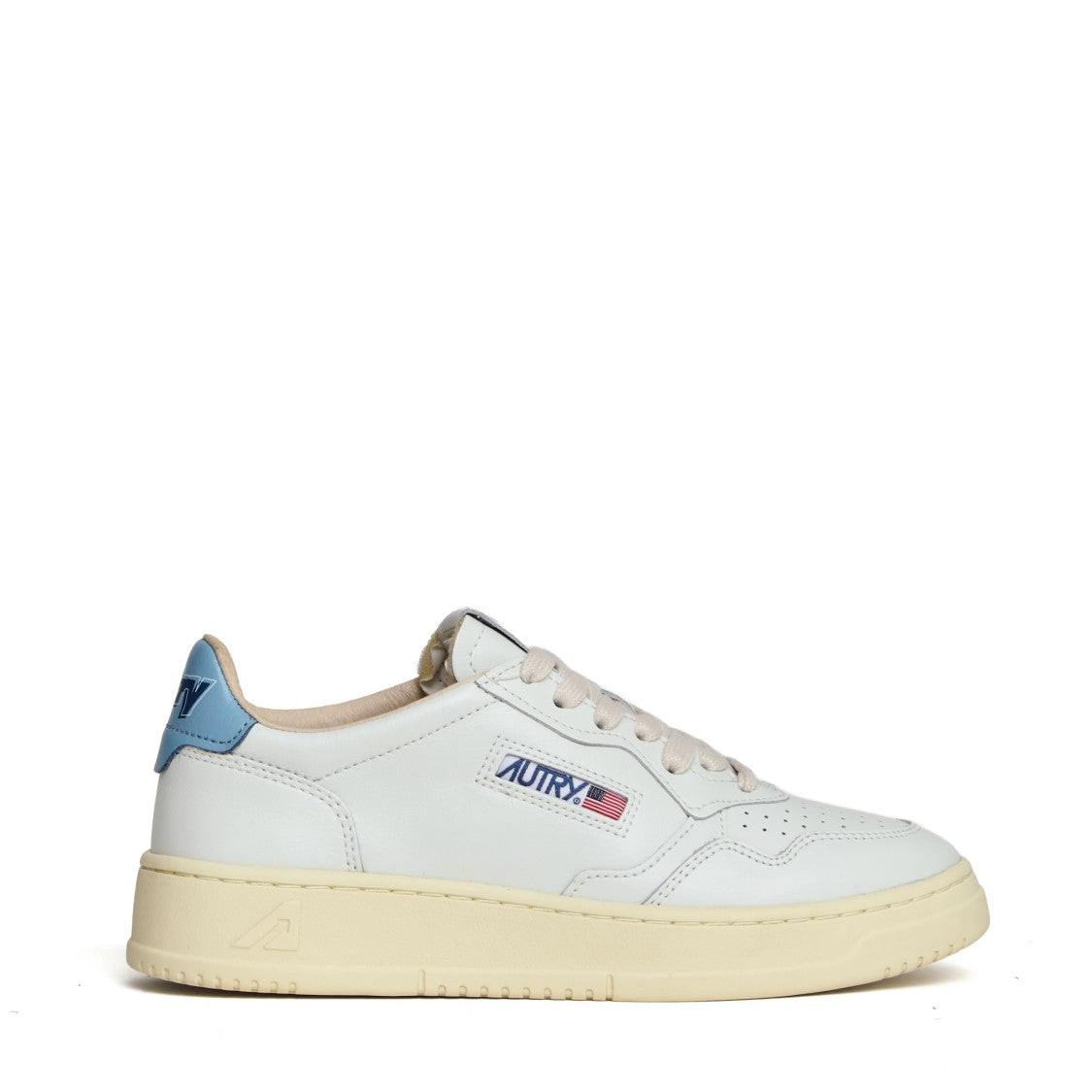 Autry White Forget Leather Medalist Low Sneakers