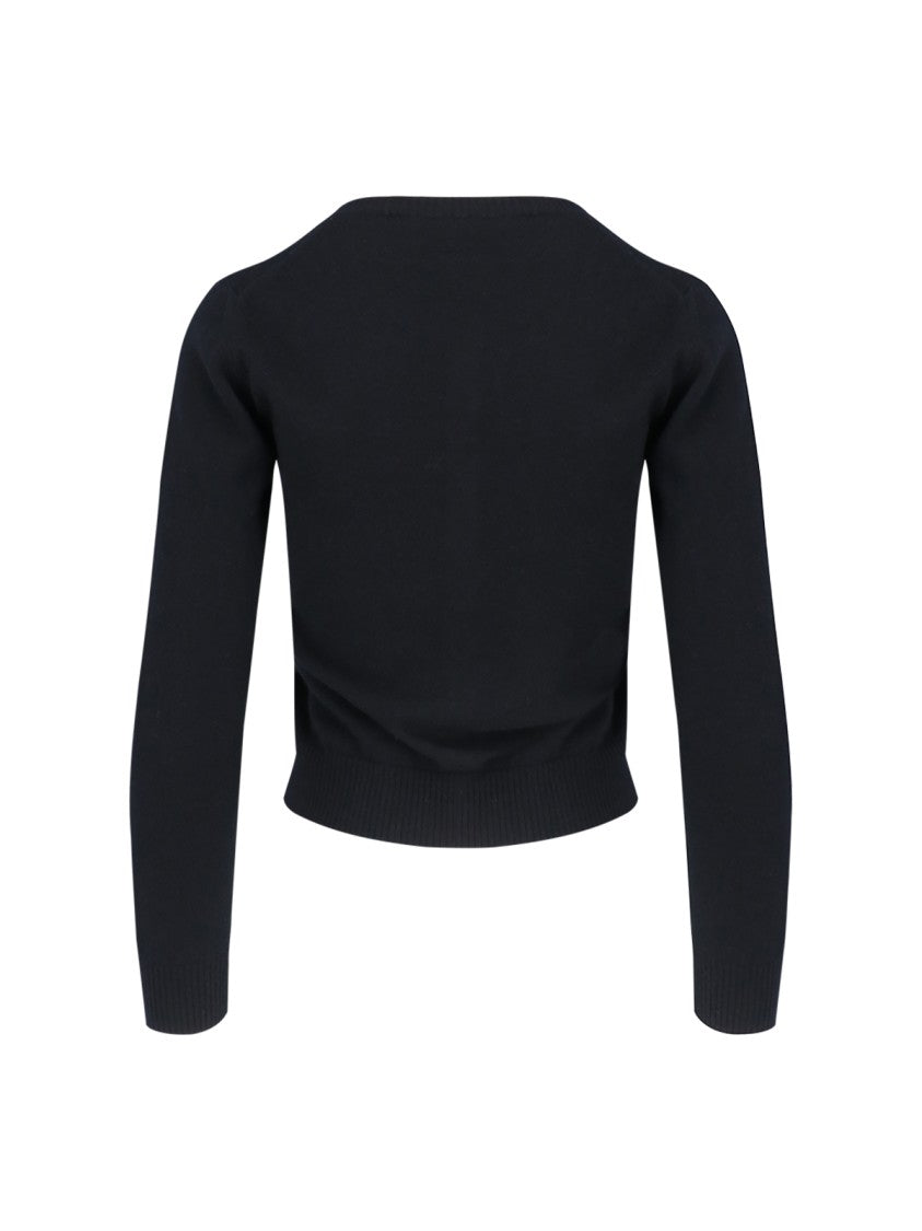 Canessa "Cashmere Twinset" Black Cardigan