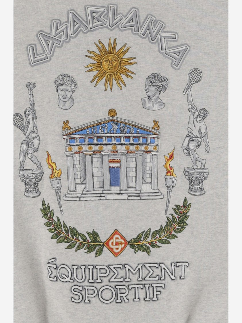 Casablanca Stretch Cotton Sweatshirt With Print