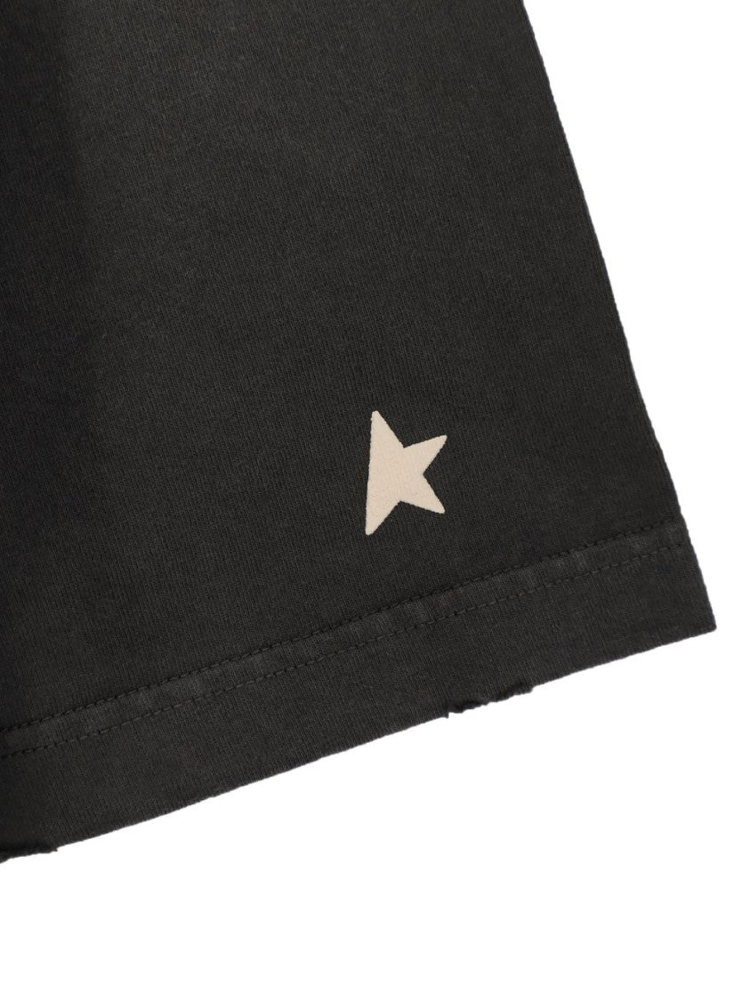 Golden Goose Silk And Nylon Blend Crew Neck T-Shirt