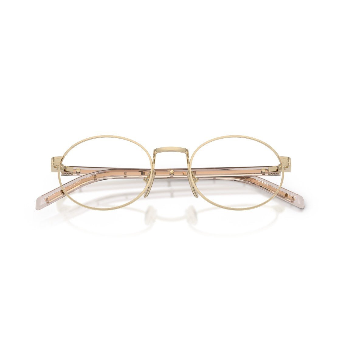 Prada 0Pr B55v Oval Metal Frame Eyeglasses