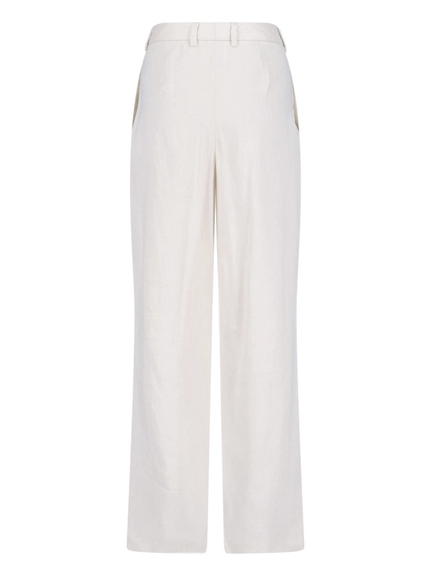 Lardini White Tailored Trousers