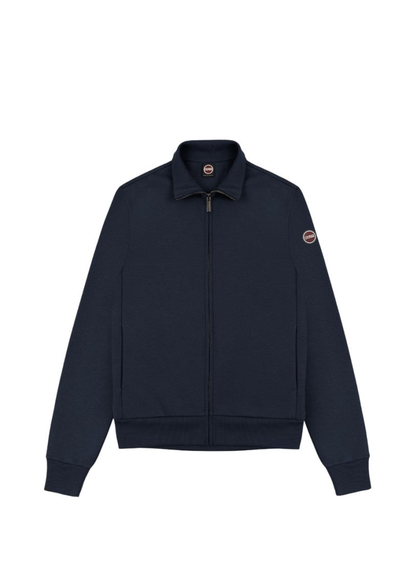 Colmar Blue Soft Fleece Cotton Turtleneck Sweatshirt