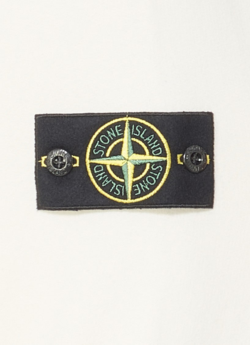 Stone Island Ivory Cotton Hoodie