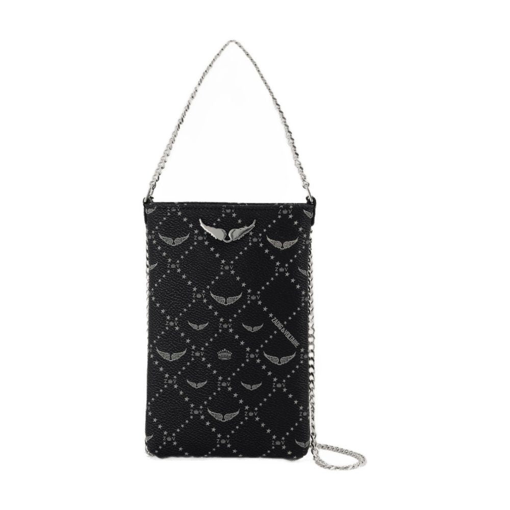 Zadig & Voltaire Rock Monogram Pouch - Leather - Black