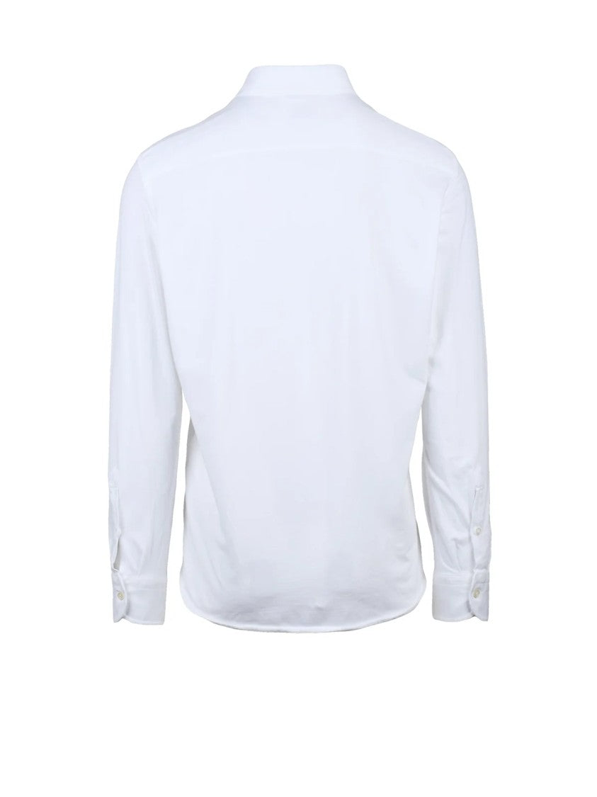 Sonrisa Slim Fit White Shirt With Minimalist Design And Classic Collar
