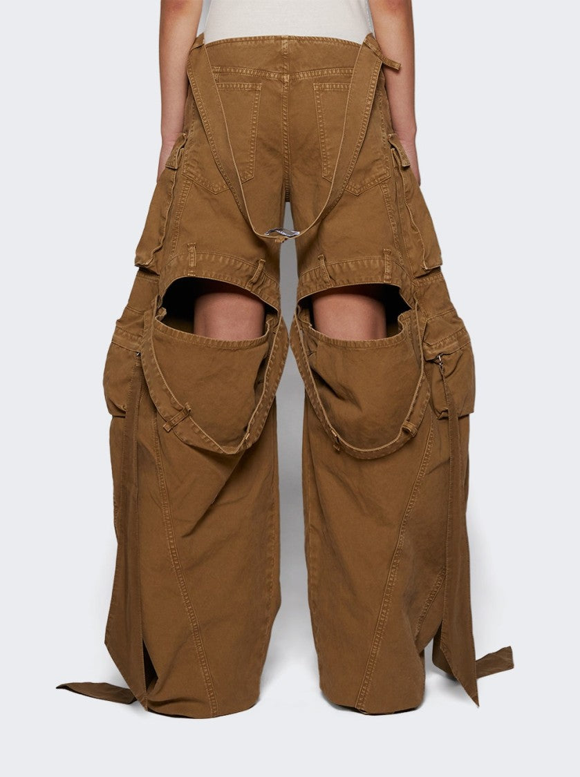 The Attico Relaxed-Fit Long Pants With Multi-Pockets