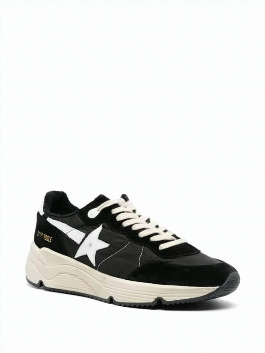 Golden Goose Black Suede Sneakers With Signature Star Accent