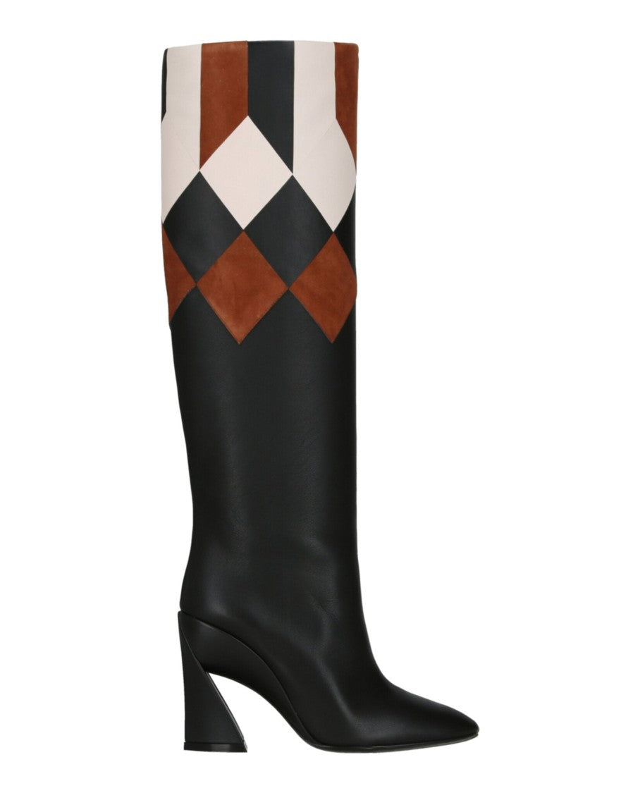 Ferragamo Antea Patchwork Boots