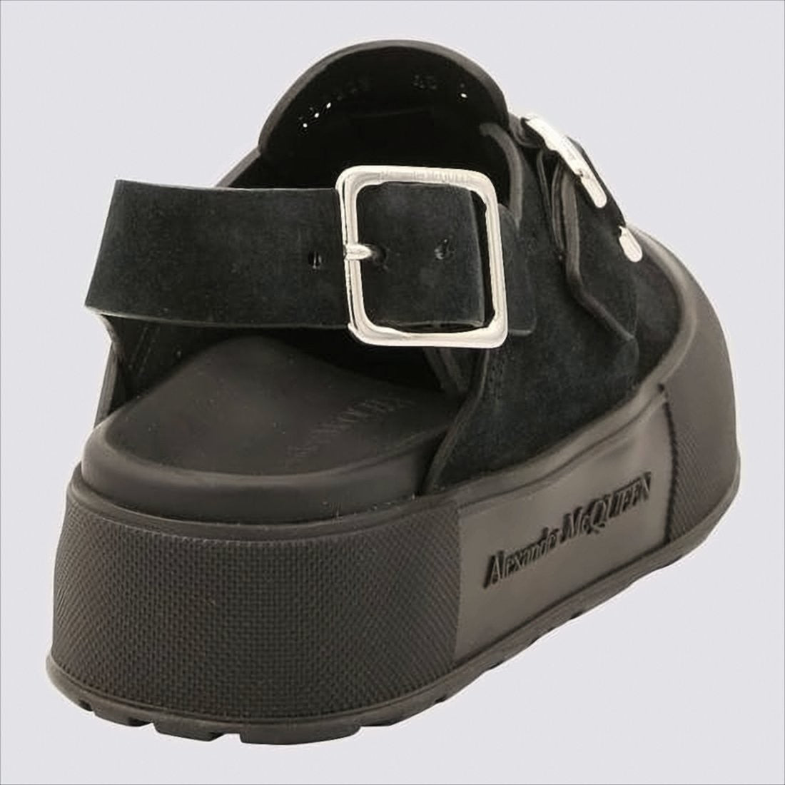 Alexander Mcqueen Platform Sandals With Silver Buckles