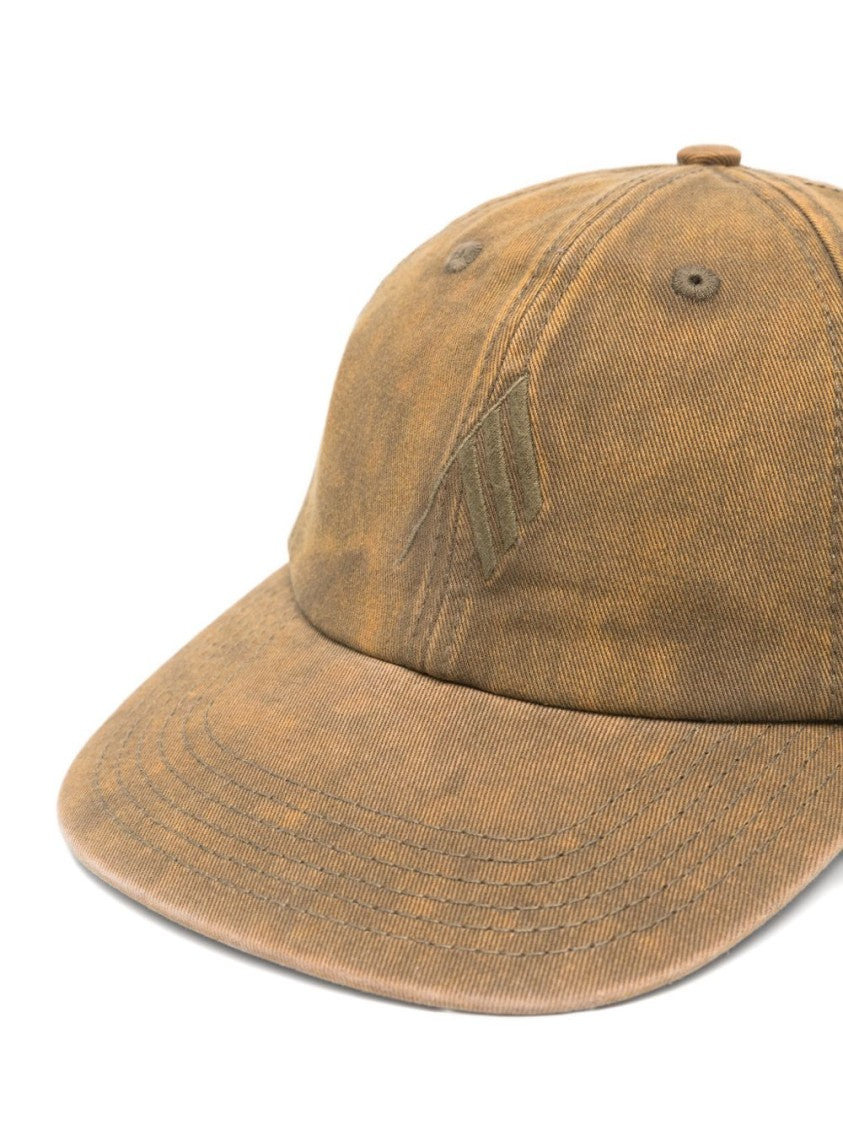 The Attico Vintage-Inspired Green Hat With Embroidered Details