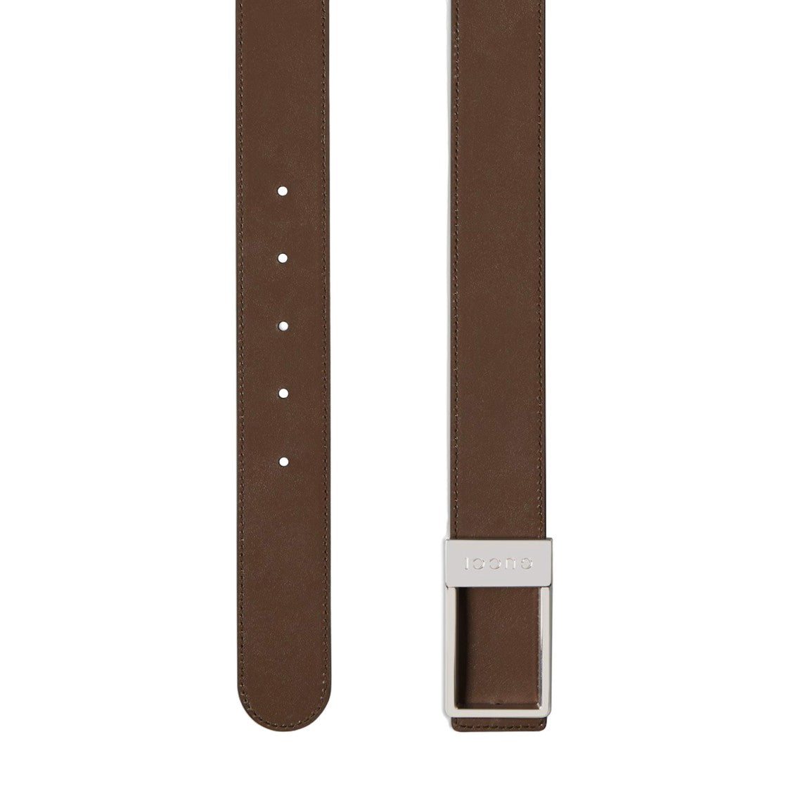 Gucci Monogram Patterned Mbelt With Rectangular Silver Buckle