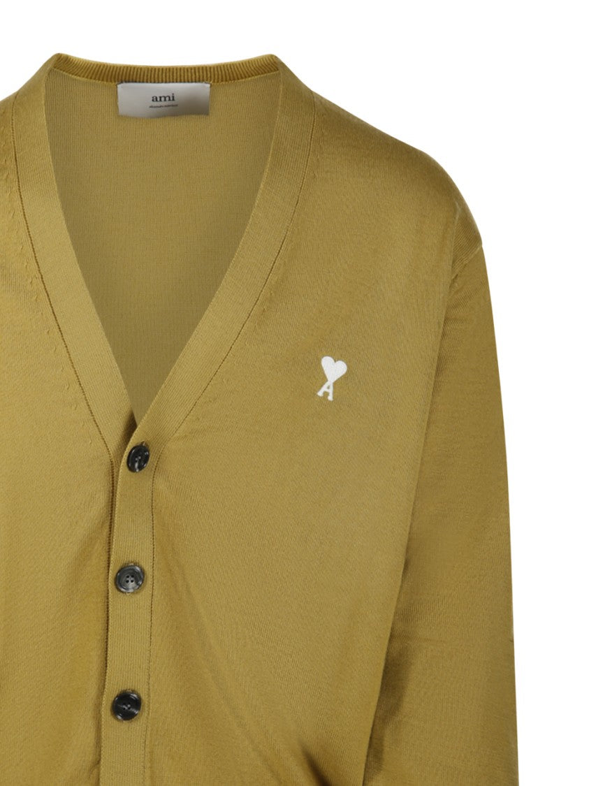 Ami Off White Adc Cardigan