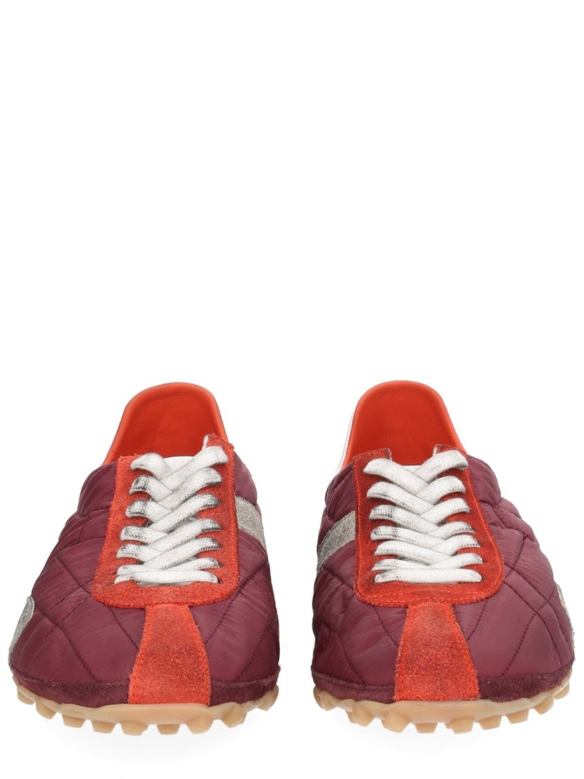 Maison Margiela Burgundy Polyester Sprinters Quilted Sneakers