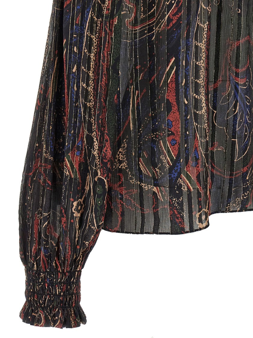 Saint Laurent Smock Stitch Blouse