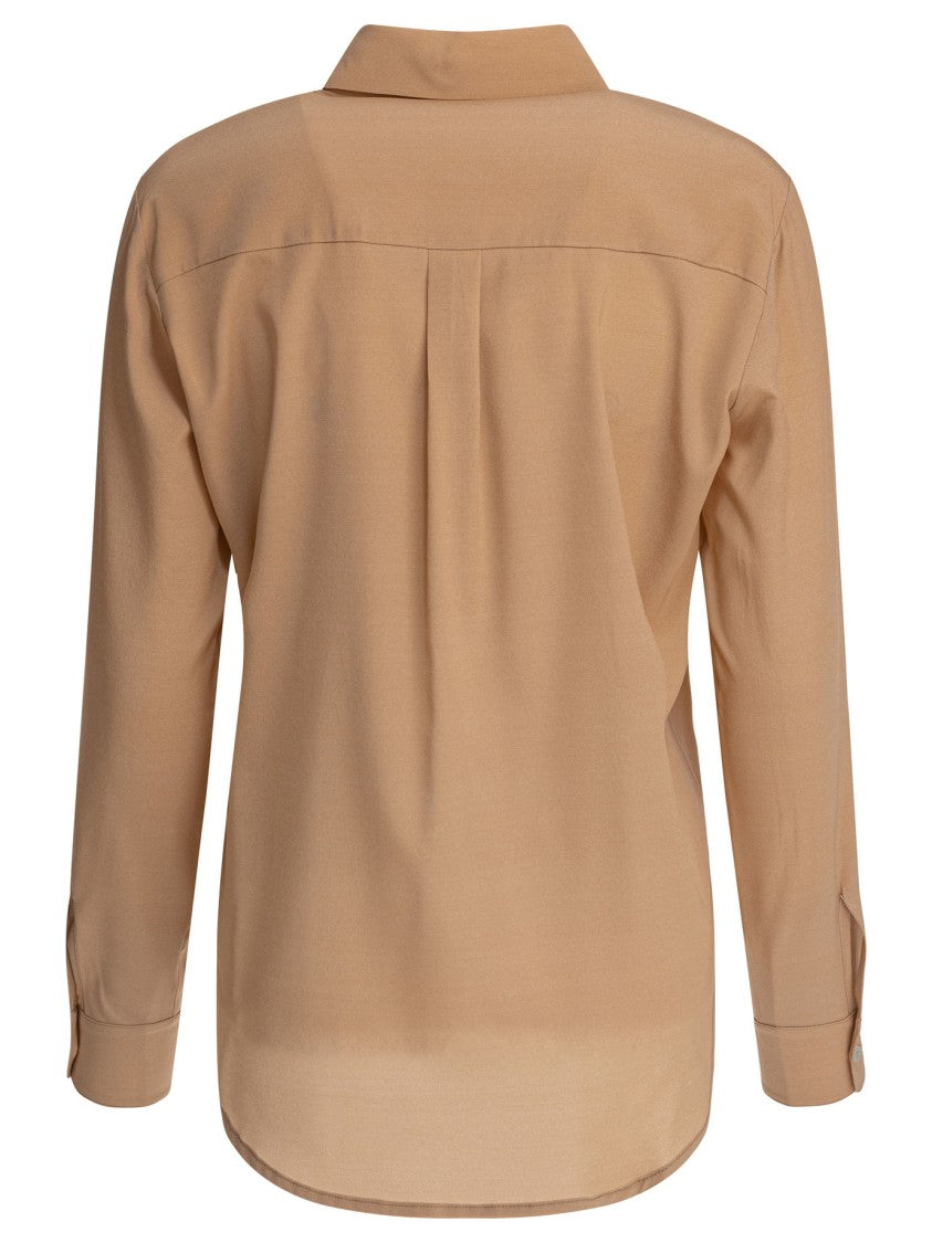 Sleep No More Silk-Elastane Blend Shirt With Classic Collar