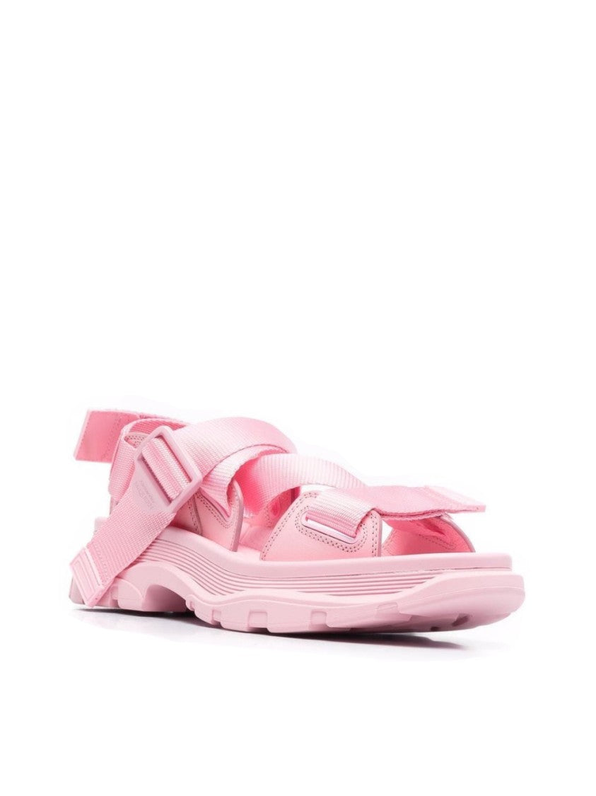 Alexander Mcqueen Tread Sandals With Adjustable Straps