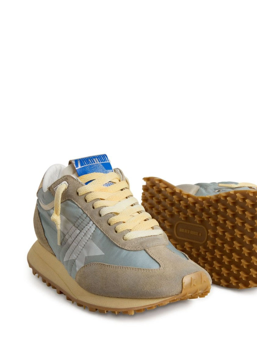Golden Goose Light Blue Nylon Sneakers