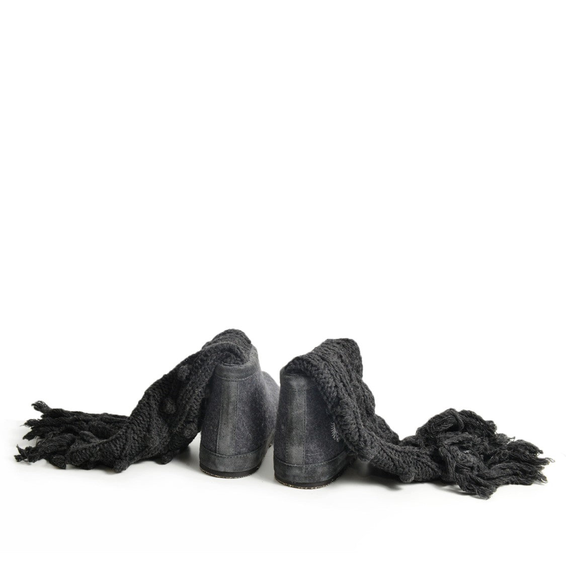 Zdar Grey Wool And Felt Boot