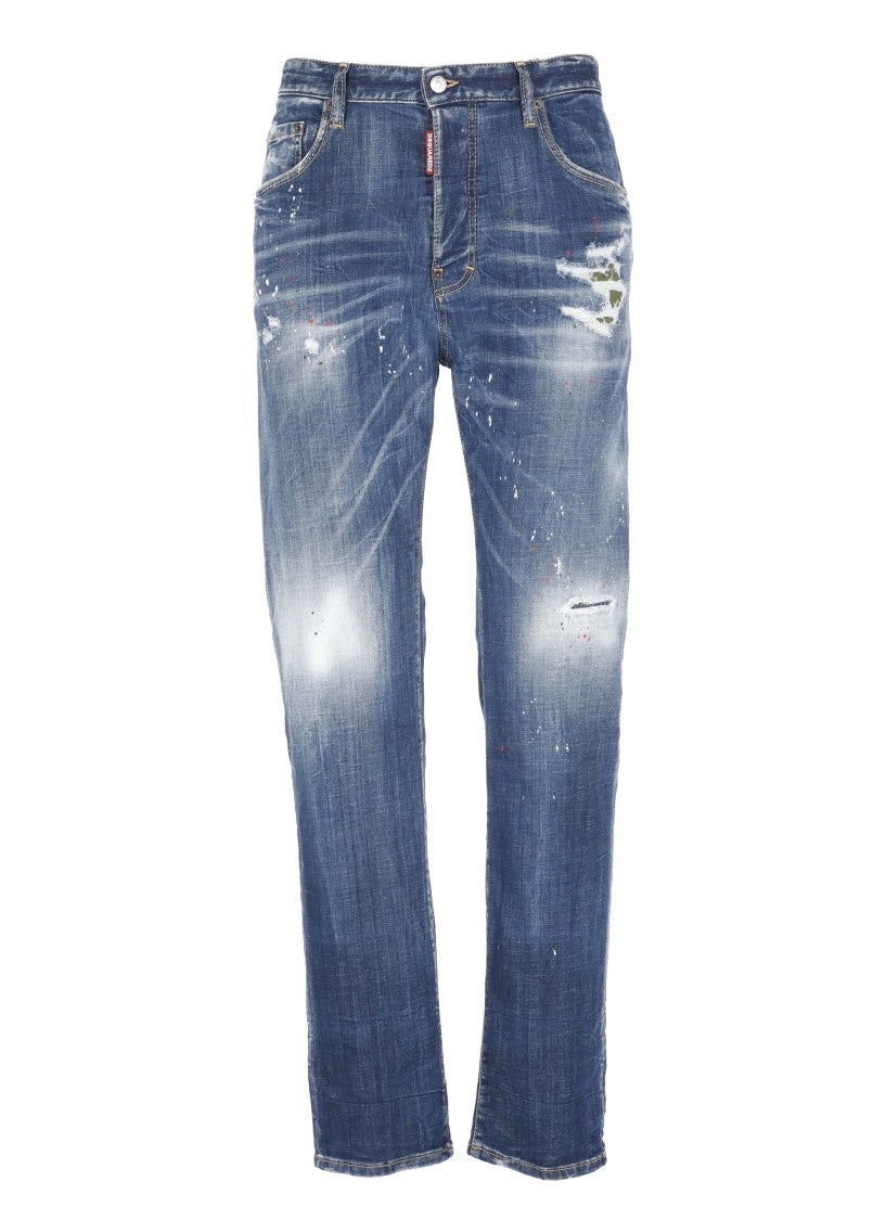 Dsquared2 Blue Cotton Jeans