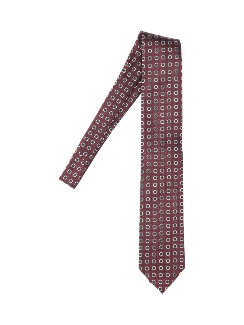 Zegna Floral Tie – Brown