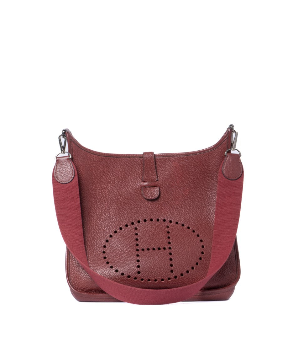 Hermès Evelyne 33 Bag, Togo Rouge