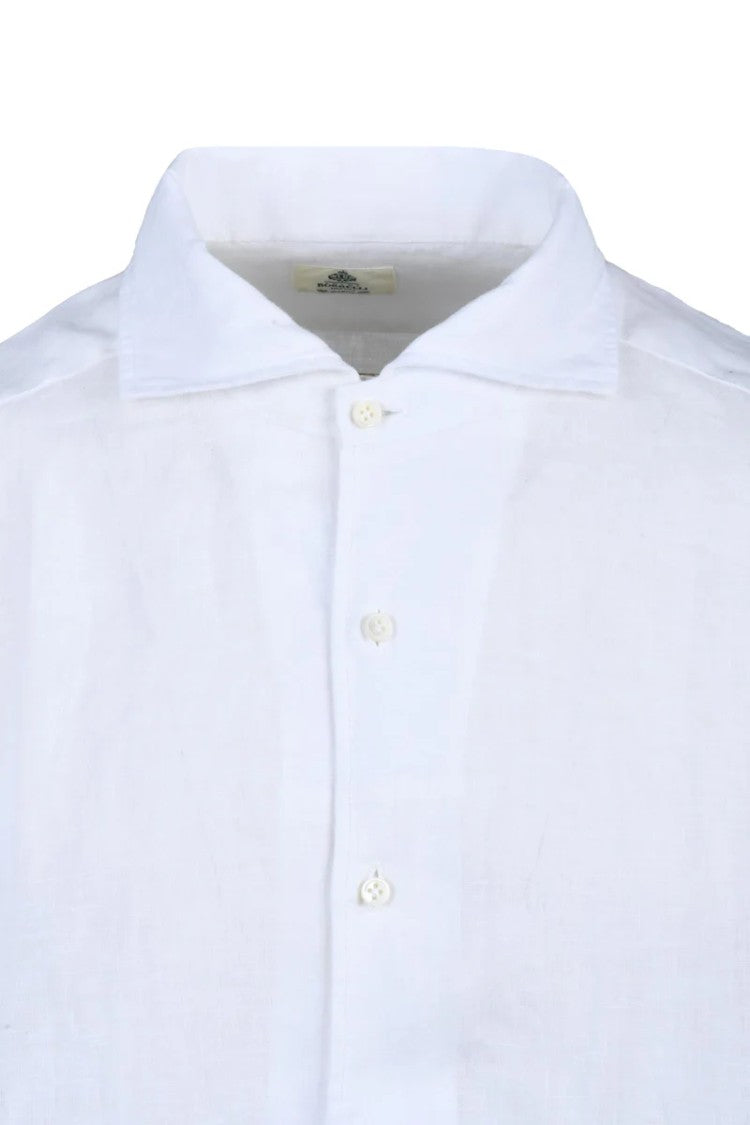 Luigi Borrelli Napoli Linen Shirt - White
