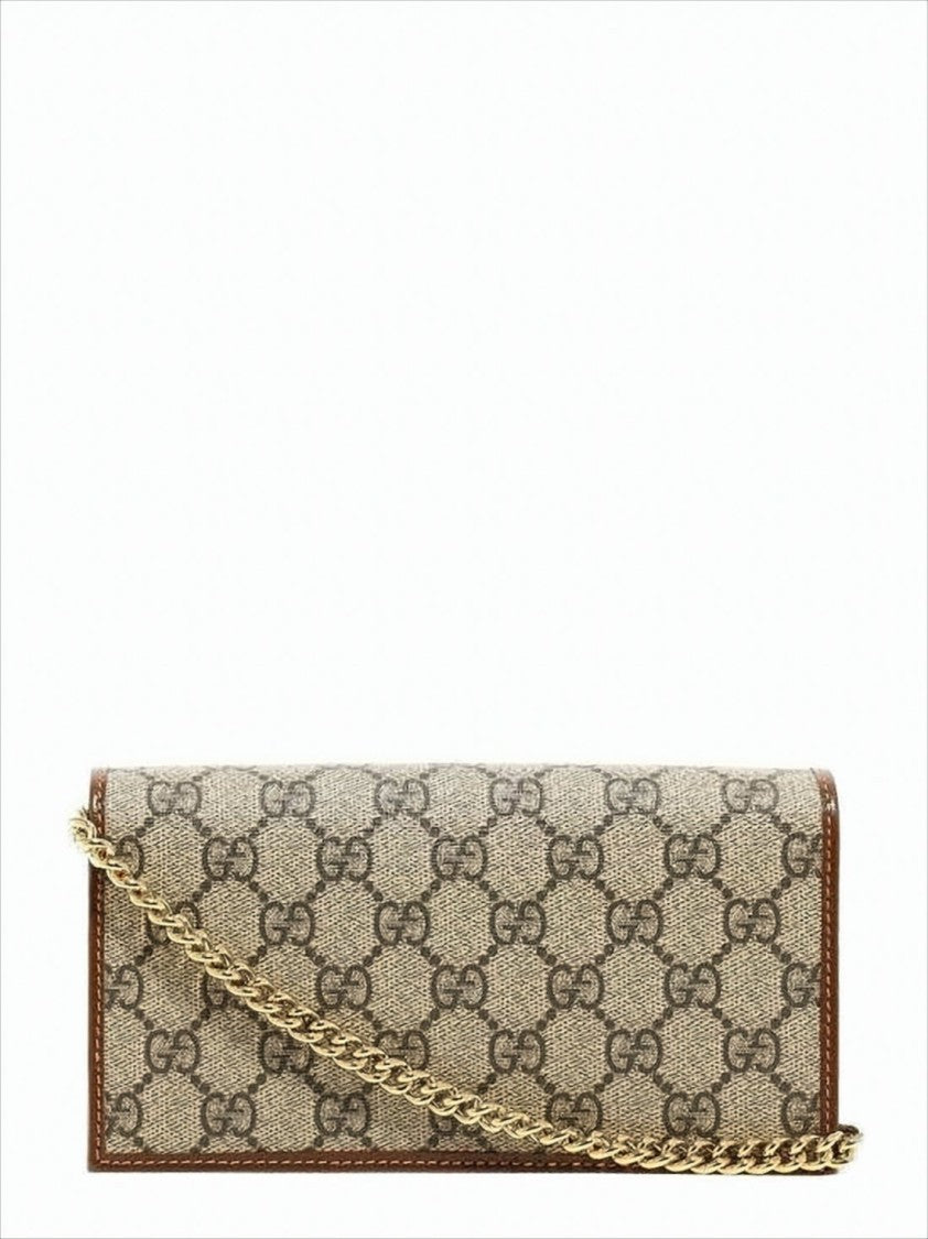 Gucci Beige Monogram Long Wallet