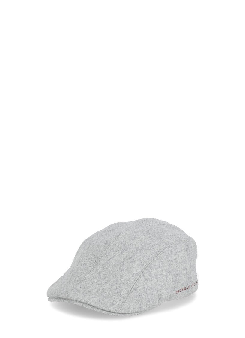 Brunello Cucinelli Virgin Wool Flat Cap