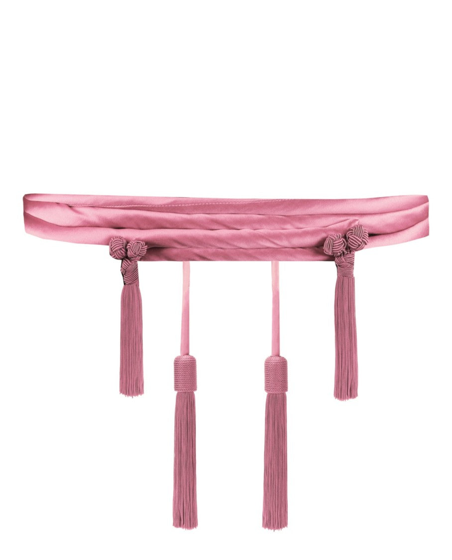 Valentino Runway Silk Satin Rope Belt