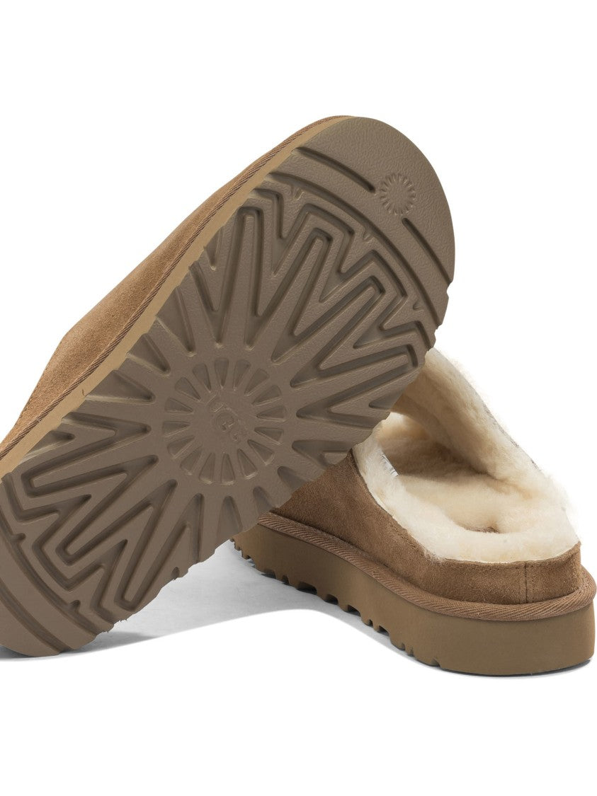 Ugg Open-Toe Suede Sandals With Plush Shearling Lining