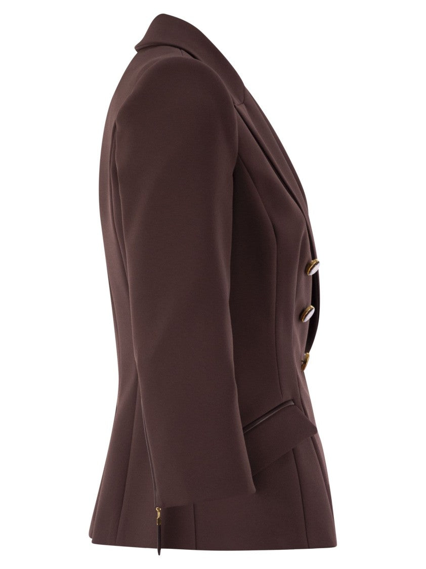 Elisabetta Franchi Double Crepe Blazer